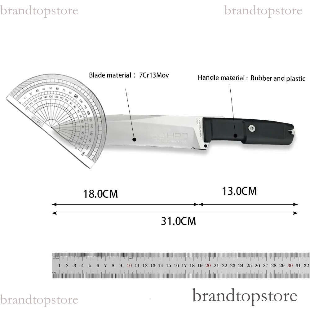 Extrema-ratio High Hardness Hunt Fixed Blade Knife Stainless Cobalt Steel Rubber knife and Plastic Handles Camping Outdoor Tool Tactical Combat Straig
