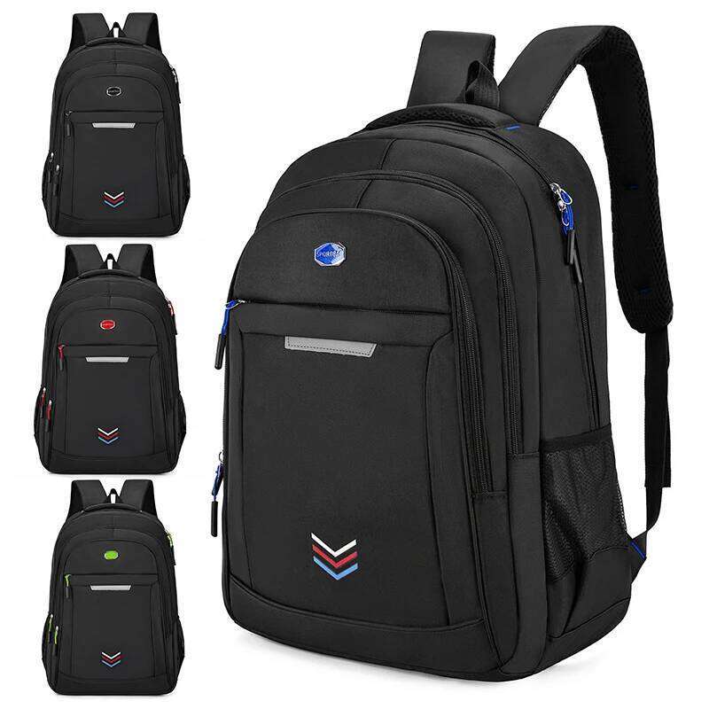 Large-capacity backpack - durable stylish laptop bag, equipped with a secure zipper closure and mesh side pockets Z260124