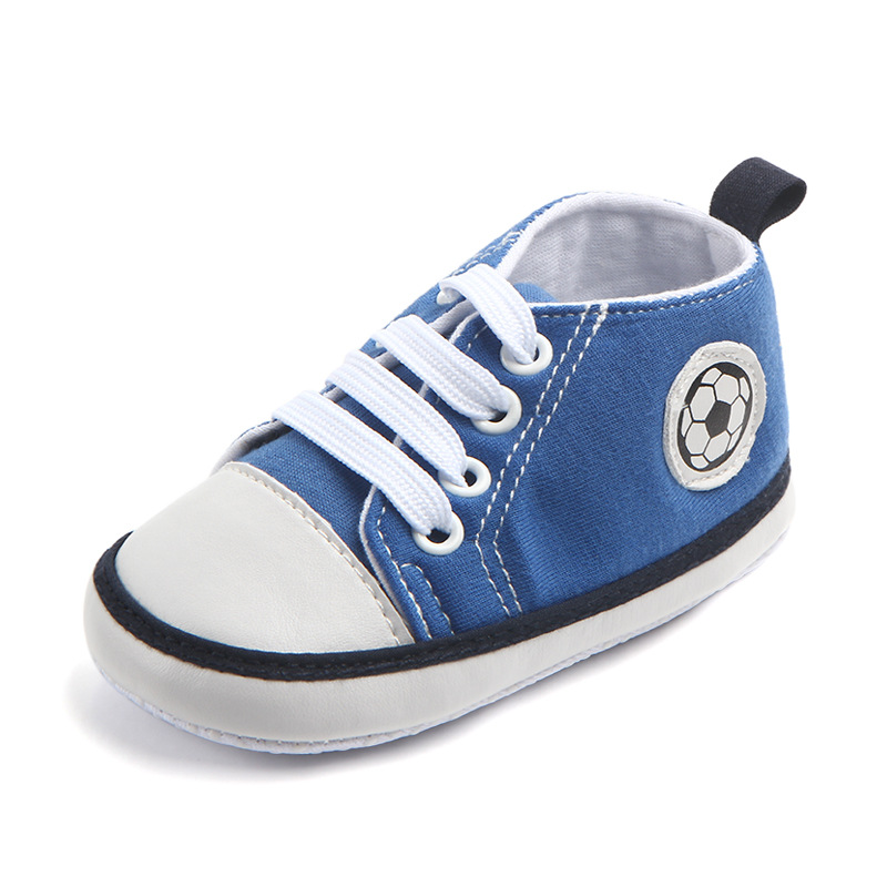 Newborn Canvas Shoes Infants Baby Soccer First Walkers Classic Canvas Sneakers Shoes Cotton Soft Anti-slip Sole 0-18 Month C02079