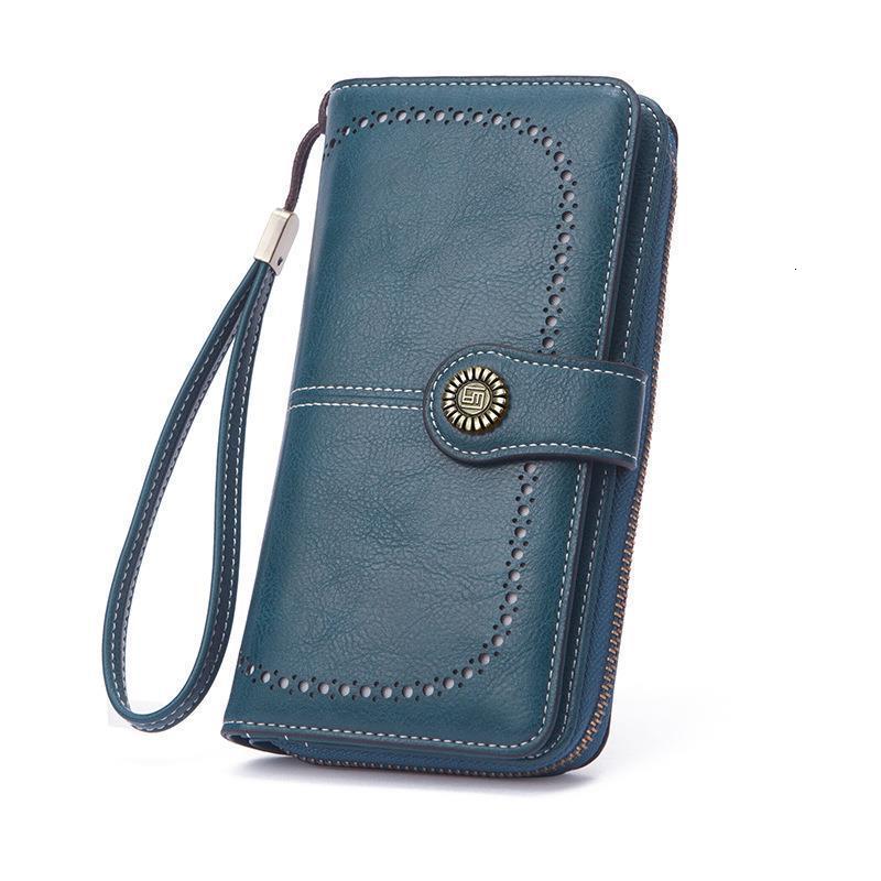New Women Wallet Anti-theft Wallet Woman Long Zipper Large Capacity Ladies Clutch Bag Female Long Purses Card Holder