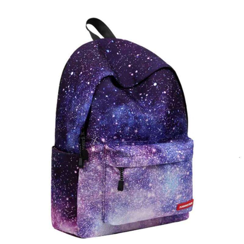 Fashion Women's Canvas Universe Starry Sky DIY Girls Student School Bags Large Capacity Female Backpack 2024 Z260124