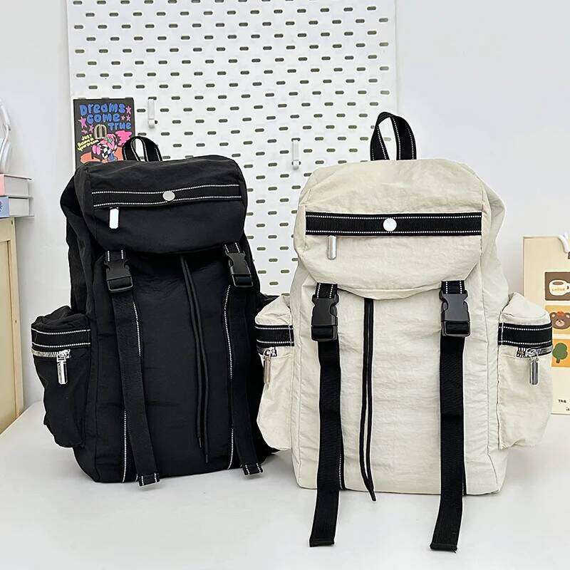 Large Capacity Drawstring Backpack - Lightweight, casual style, adjustable shoulder straps, perfect for travel, sports,commuting Z260124