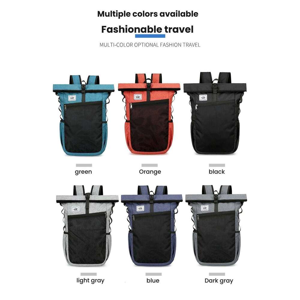 Large Capacity Foldable Backpack Outdoor Travel Waterproof Leisure Fitness Boys' and Girls' School Sports Bag Z260124