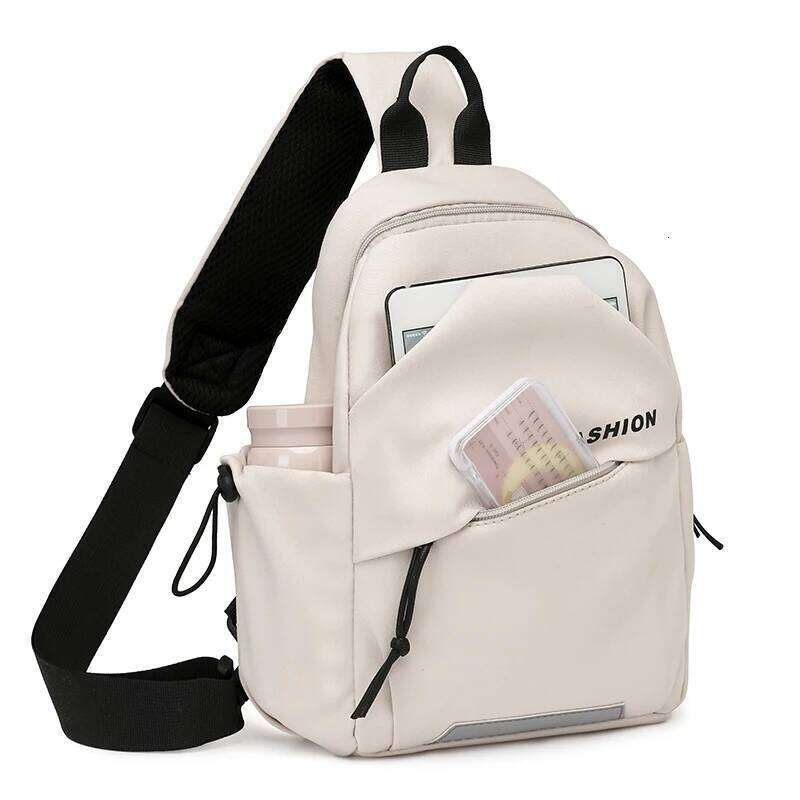 1piece fashion nylon messenger bag,unisex chest bag,adjustable shoulder strap,zipper closure,suitableforoutdoor,sports,commuting Z260124