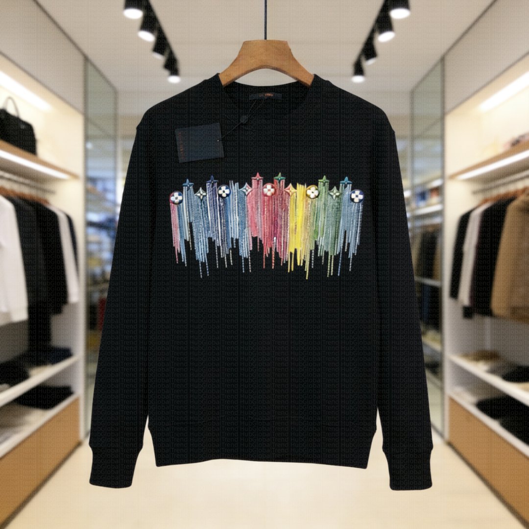 Designer Hoodie Autumn and winter new presbyopic letter Jacquard lazy relaxed round neck sweater for men and women with the same sweater XXS-4XL