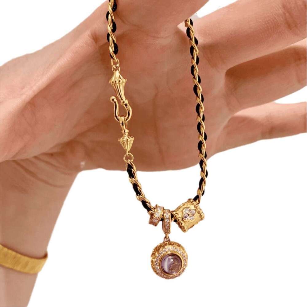 Designer Bracelets Jewelry Jewelry Style Fashion Versatile Black High-Value Gold Running Ring Bracelet Elegant High-End Jewelry Birthday Present for H