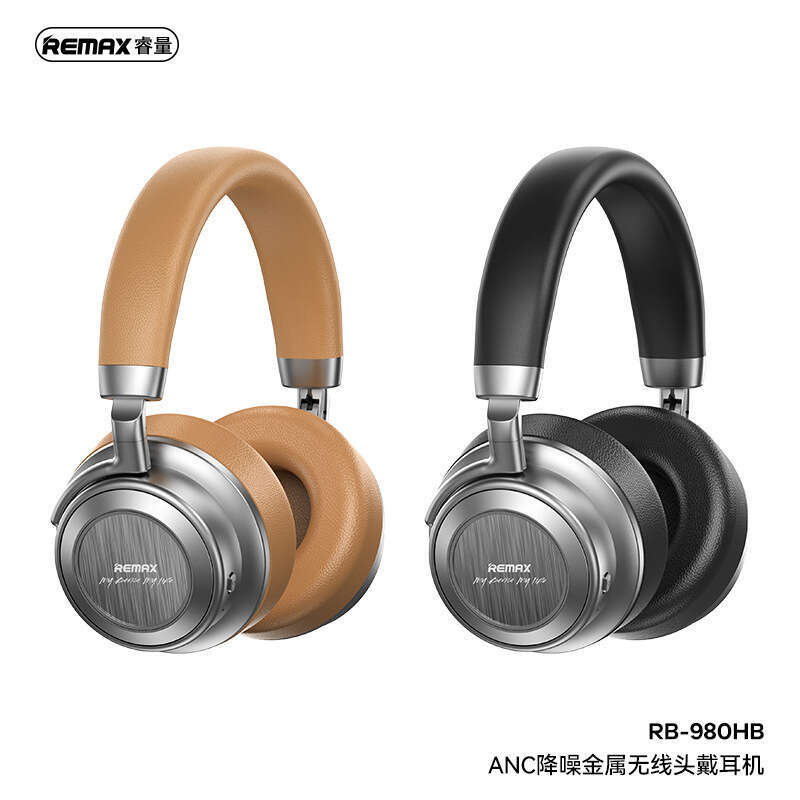 Famous Brand REMAX Metal ANC Noise Reduction Wireless Bluetooth Headphone High Quality Low Latency Gaming Headset RB HB CKS