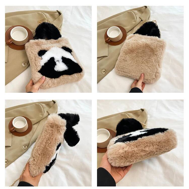 New Chengdu Panda Series For Women's Niche Trendy Plush Korean Edition High Quality Texture Crossbody Bag Gift