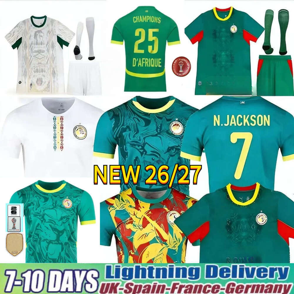 Senegal 24 25 26 27 Soccer Jerseys 2024 2025 2026 National Team SARR P.M.SARR N.JACKSON DIALLO SABALY NDIAYE LAMINE KOULIBALY DIATTA Top Kid Kit Football Shirt Jersey
