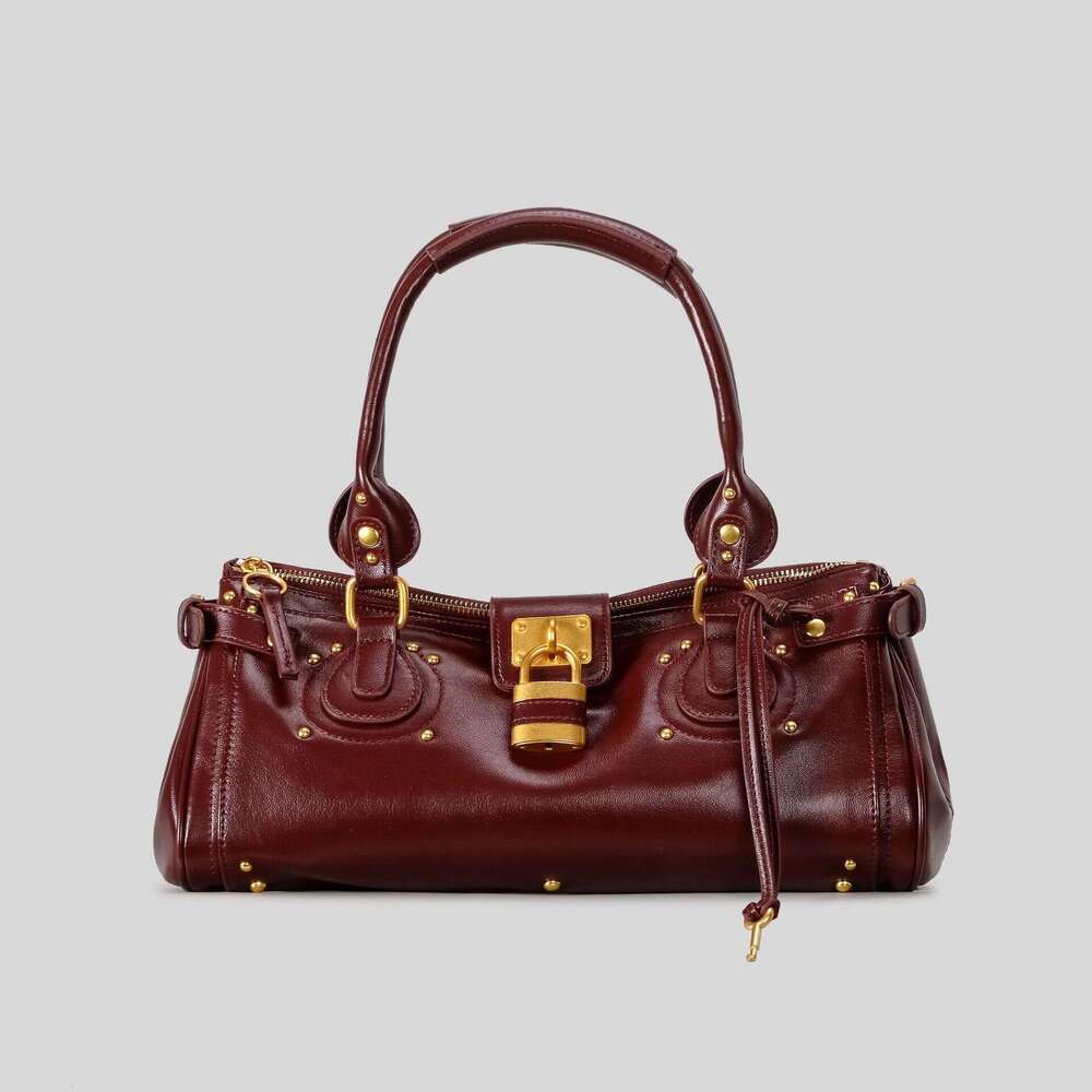 women paddington padlock shoulder bag design large tote bag classic black beige camel 2026 new K251121