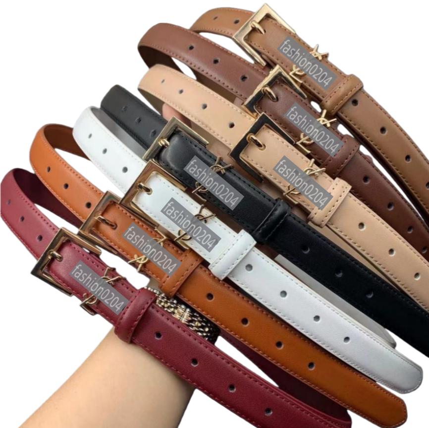 Fashion Belt for Women Genuine Leather Designer Buckle cnosme Waistband High Quality Ladies Waist Belts girls Waistband Width 2.5cm 7 colors Size 95cm-115cm with box Y