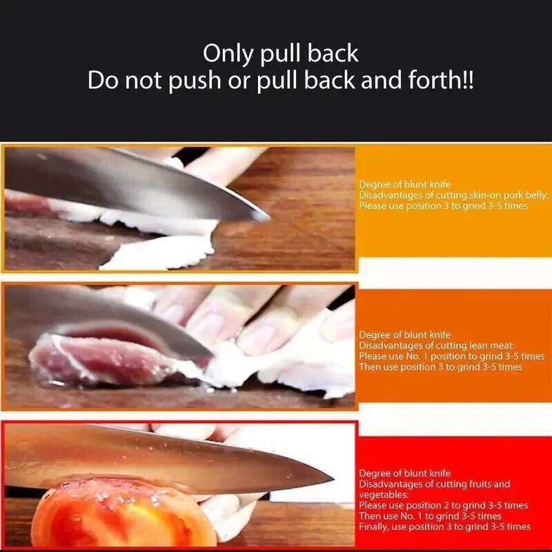 4 Segment Multifunctional Portable Non-slip Base Knife Sharpener Household Kitchen Gadgets Accessories