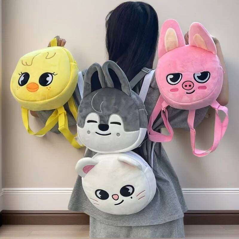 SKZOO Stay Plush Bag Kpop Wolf Rabbit Piglet Bunny Cartoon Mini Backpack Chicken Fan Gift Z260124