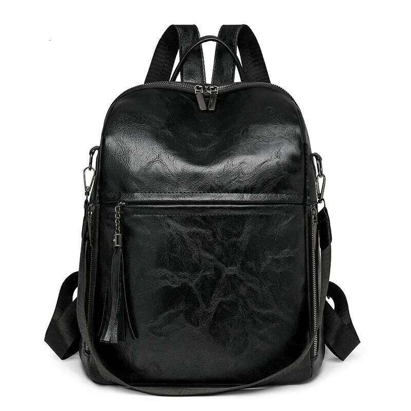 Women's Fashion new retro commuter backpack Multifunctional large capacity simple portable shoulder bag Z260124