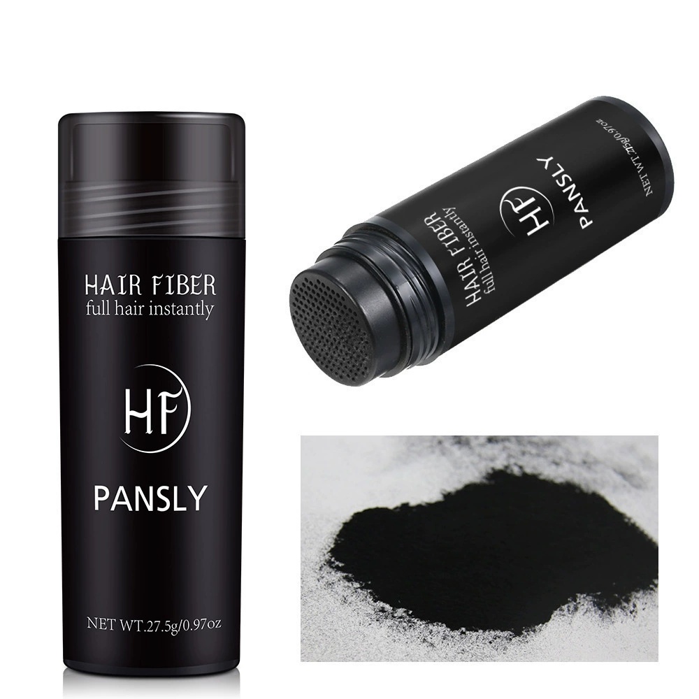 Hair Building Fiber Applicator Spray Instant Salon Hairs Treatment Keratin Powder Black Dark Brown 2 Colors