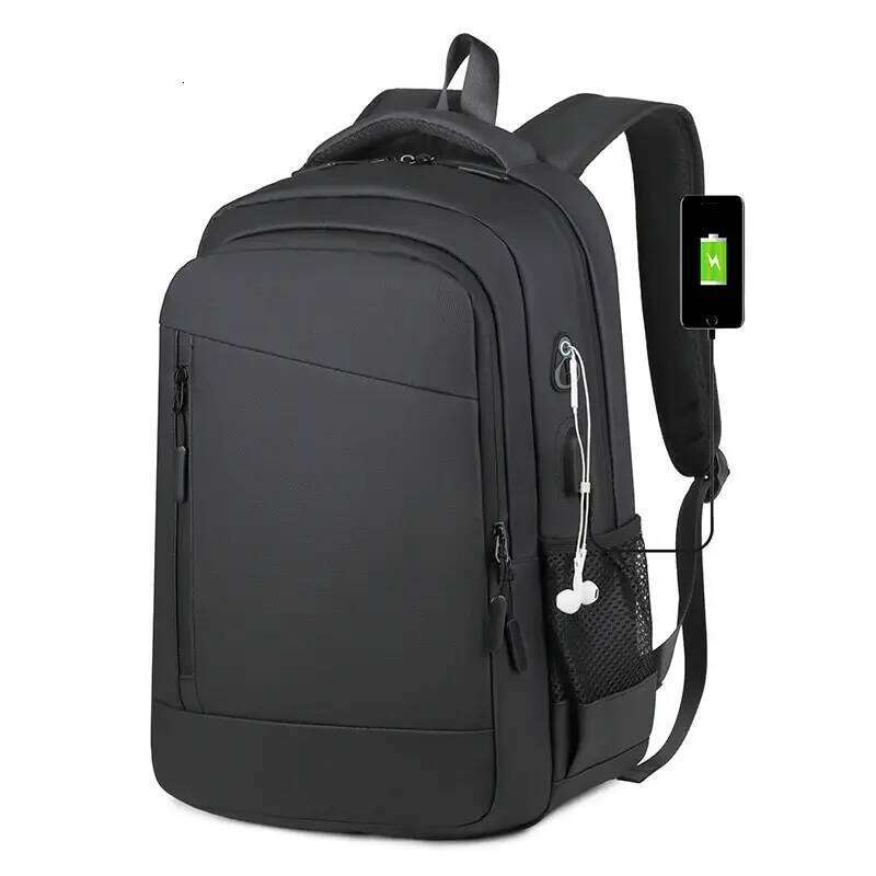 Rilibegan Laptop for Men Waterproof Business Bag 15.6 Inch USB Charging Notebook Large Capacity Travel Backpack Z260124