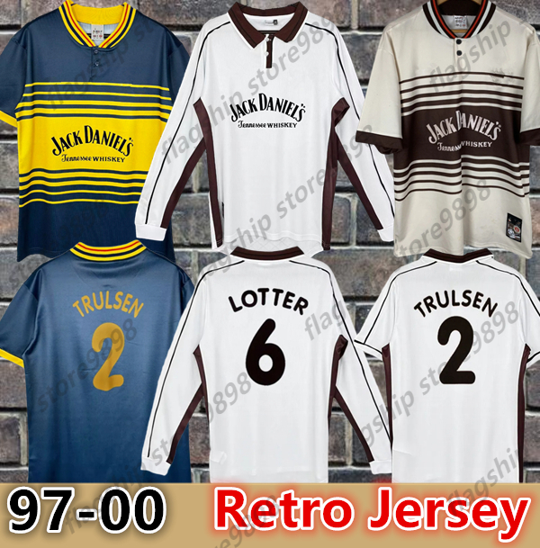1997 1998 1999 2000 St. Pauli Mens Retro Soccer Jerseys MARIN TRULSEN LOTTER Vintage Home Away Football Shirts Uniforms