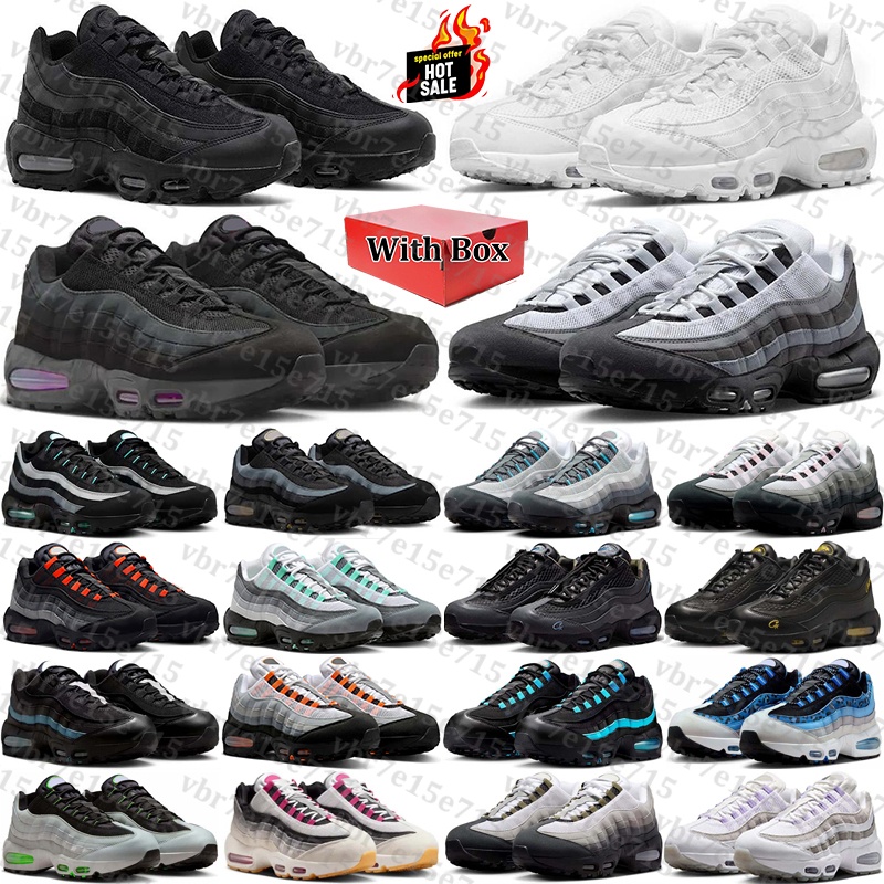 free shipping with box Designer airmaxx 95 95s sneakers Running Shoes neon Pink Foam black trainers for mens womens chaussure Outdoor men Sports runners
