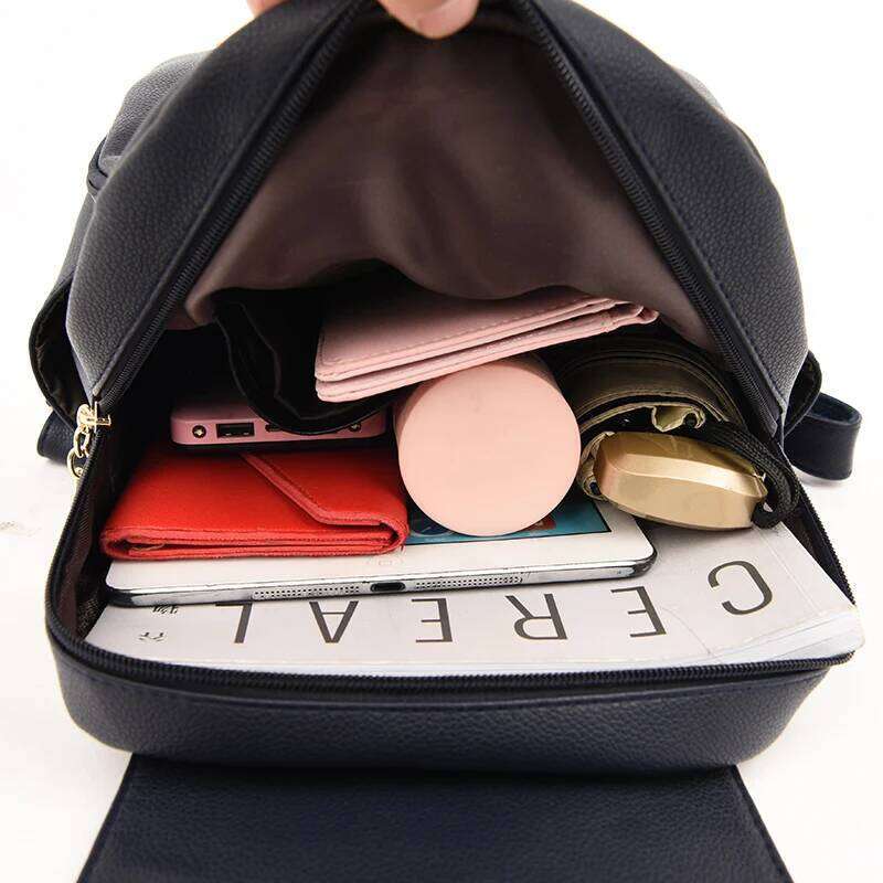 High Quality Leather Women's Large Capacity Travel Backpack Fashion School Bags Mochila Shoulder Bag For Women 2024 New Z260124