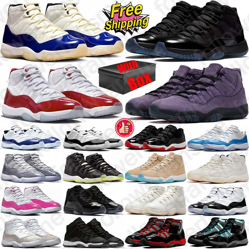 2025 Free Shipping With Box Designer jordan11men 11 11s Basketball Shoes Gamma Blue sneakers for Bred Cool Grey mens womens trainers Sports runners quality