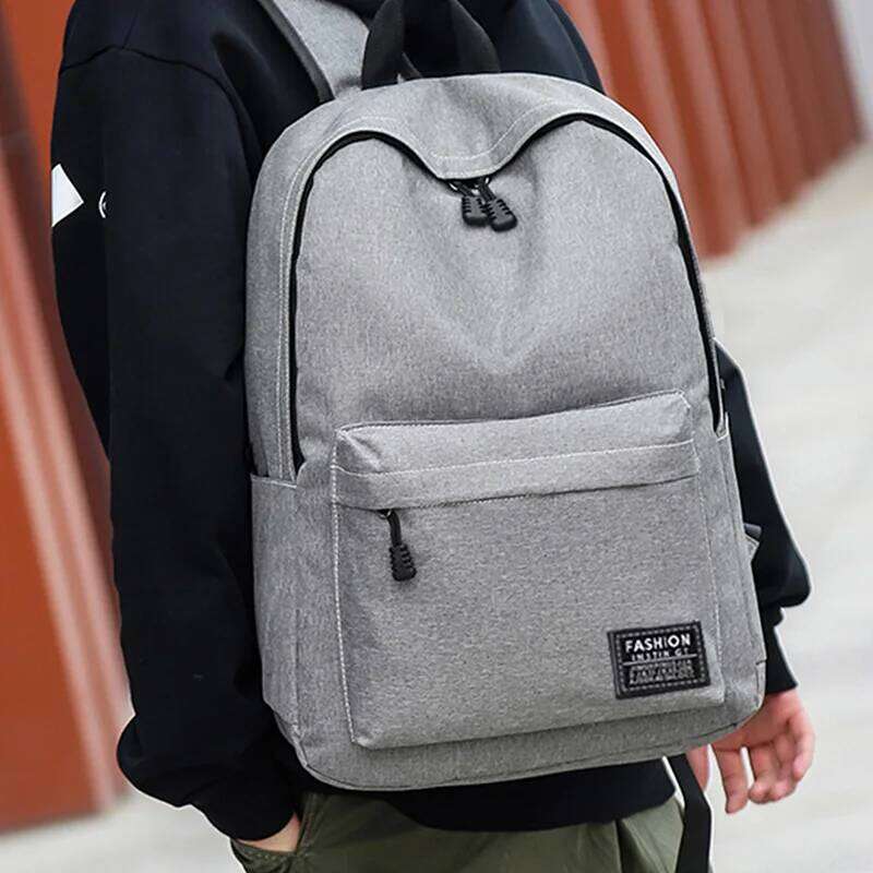 Trendy Men's Minimalist Versatile Large Capacity School Student Computer Travel Bag Washable Unisex Backpack Z260124