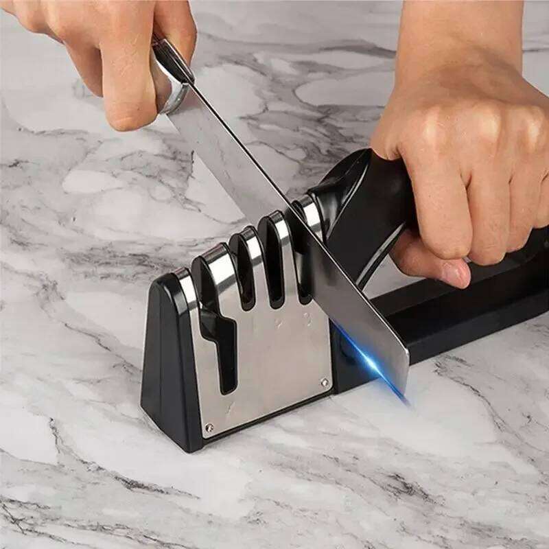 4 Segment Multifunctional Portable Non-slip Base Knife Sharpener Household Kitchen Gadgets Accessories