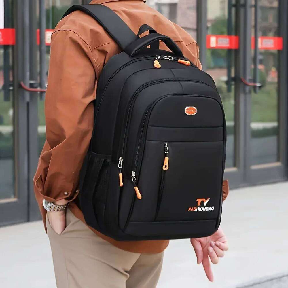 1 Pc Men's Backpack, Large Capacity Waterproof Casual Backpack,Adjustable Computer Backpack Z260124