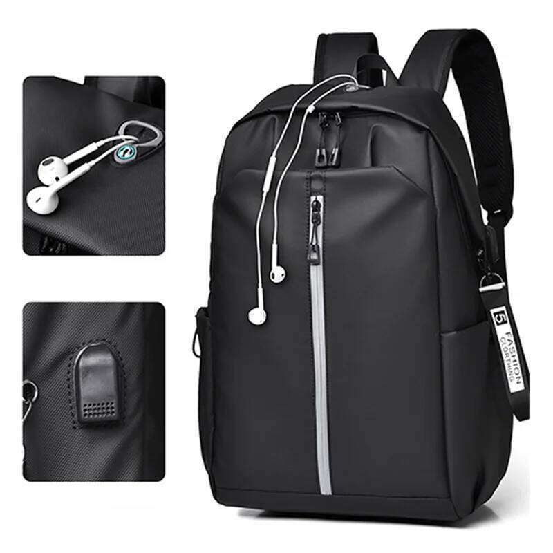 Simple stylish backpack - versatile and lightweight with adjustable shoulder straps, perfect for school or travel Z260124