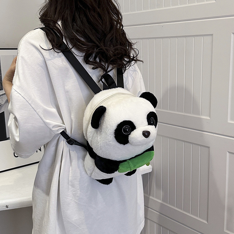 Cute Plush Toy Backpack Cartoon Panda Gift Children's School Bag Claw Machine Doll