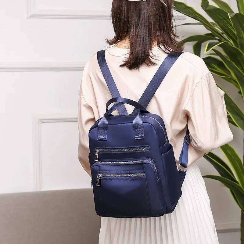 Women Backpack Travel Casual Waterproof Women's Shoulder Bags Female Large Capacity Oxford Rucksack Black Purse Z260124