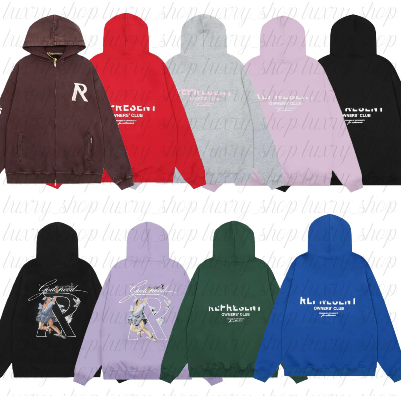 Representor Hoodie Designer Man Woman Hoody Designer Sweater Man Letter Men's Tide Brand Wild High Street Casual Representtop Long Sleve Streetwear fe1