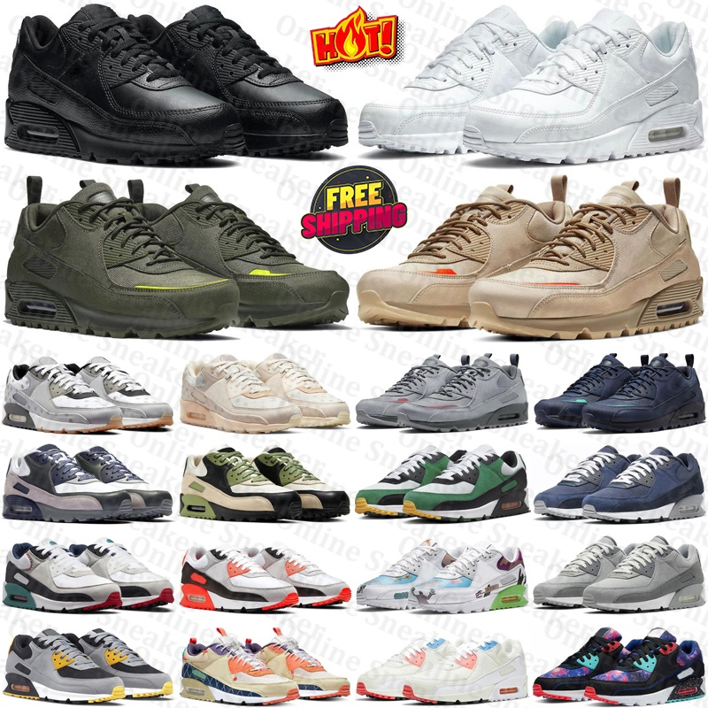free shipping Designer aimaxx 90 90s sneakers Running Shoes trainers for mens womens black chaussure zapatillas Outdoor men women Sports runners top