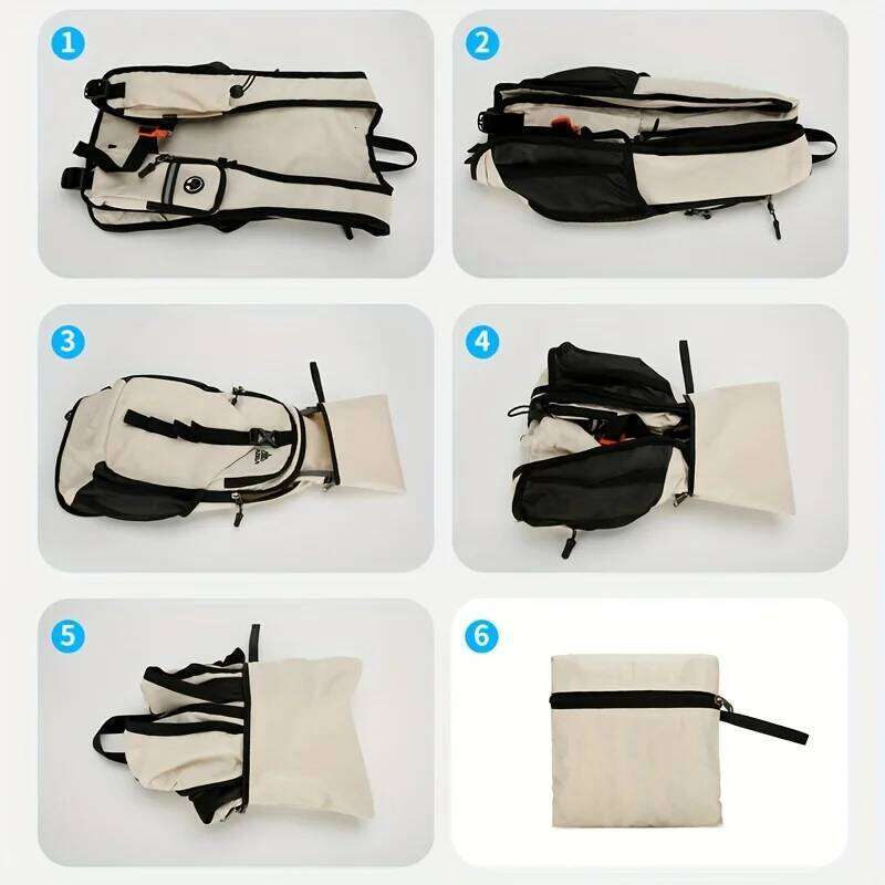 Outdoor sports foldable backpack, hiking bag, cycling, leisure and running lightweight backpack Z260124