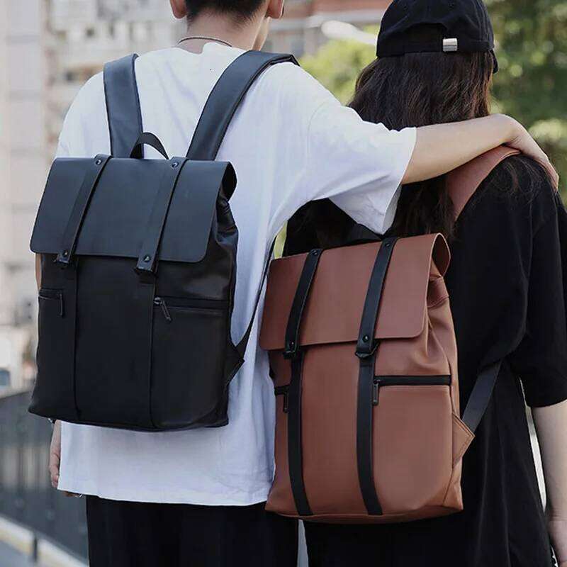 Fashion Women Man Business Backpack Waterproof A4 Book Bag Female Mochila Schoolbag for Teenage Girl Travel Rucksack For Laptop Z260124