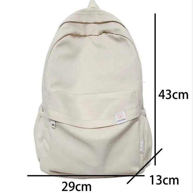 New Waterproof Nylon Women Backpack Female Travel Bag Backpacks Schoolbag for Teenage Girls Solid Color Mochila Bookbag Z260124