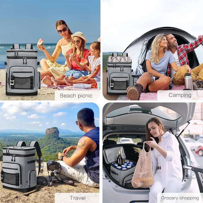 30L Waterproof Insulated Backpack Men Women Leak Proof Cooler Rucksack for Camping Beach Fishing Picnic Travel Bag Z260124
