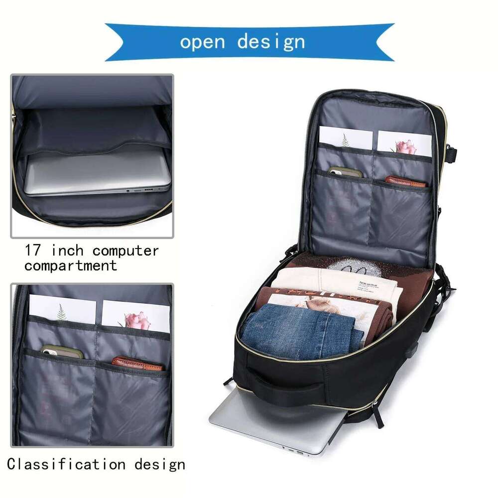 Large Capacity Travel Backpack Multifunctional Laptop Schoolbag Outdoor Sports Daypack Luggage Bag With Shoes Compartment Z260124