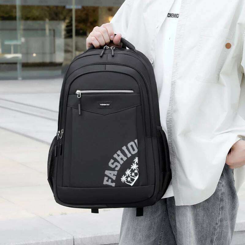 Large Capacity Backpack, Men's Women's Student Computer BagMulti Pocket Waterproof And Wear-resistant Commuting Backpack Z260124