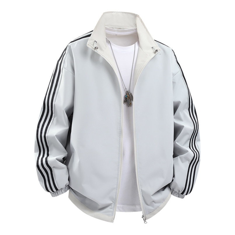 Cross-Border Couple Reversible Unisex Spring Autumn Jacket Men's Casual Sports New Trendy Brand Men