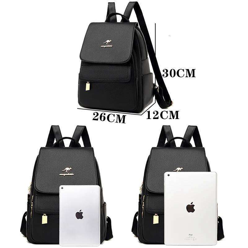 High Quality Leather Women's Large Capacity Travel Backpack Fashion School Bags Mochila Shoulder Bag For Women 2024 New Z260124