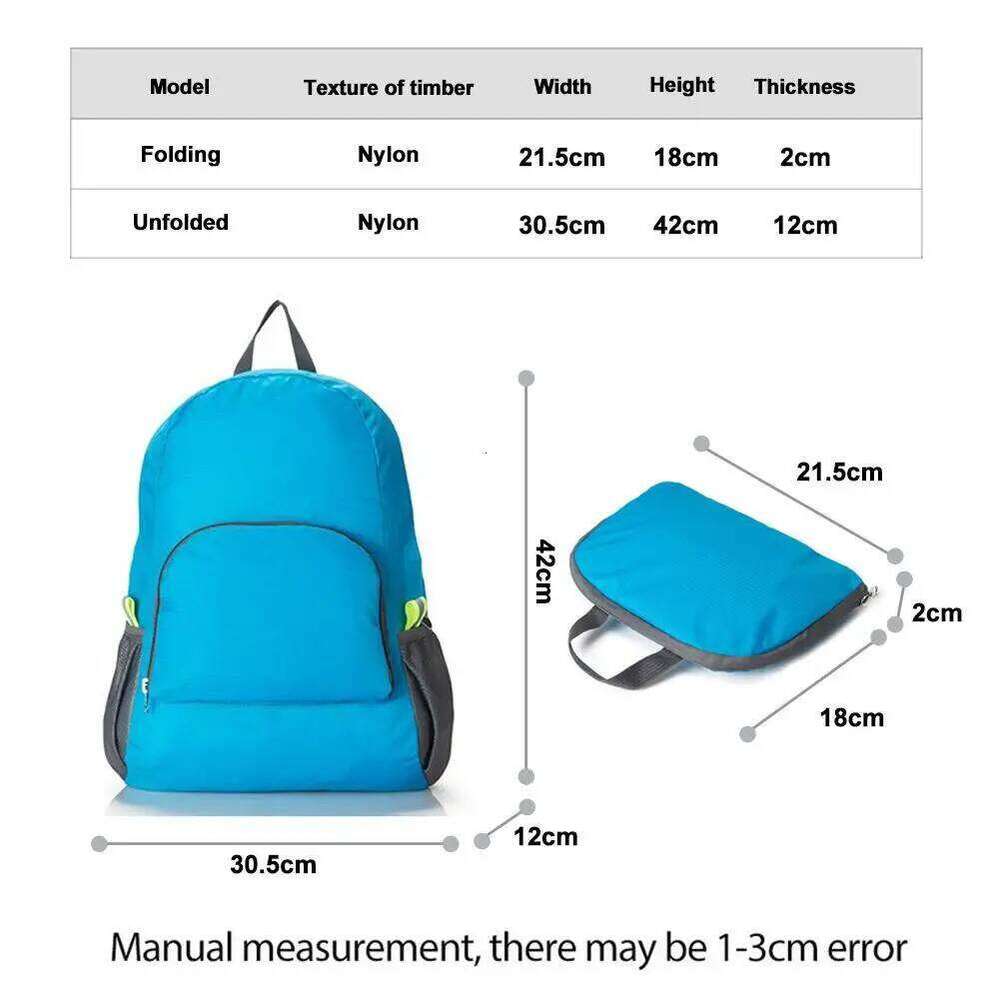 Foldable Outdoor mountaineering backpack Ultralight Nylon waterproof Travel Bag Large capacity Sports Daypack Z260124
