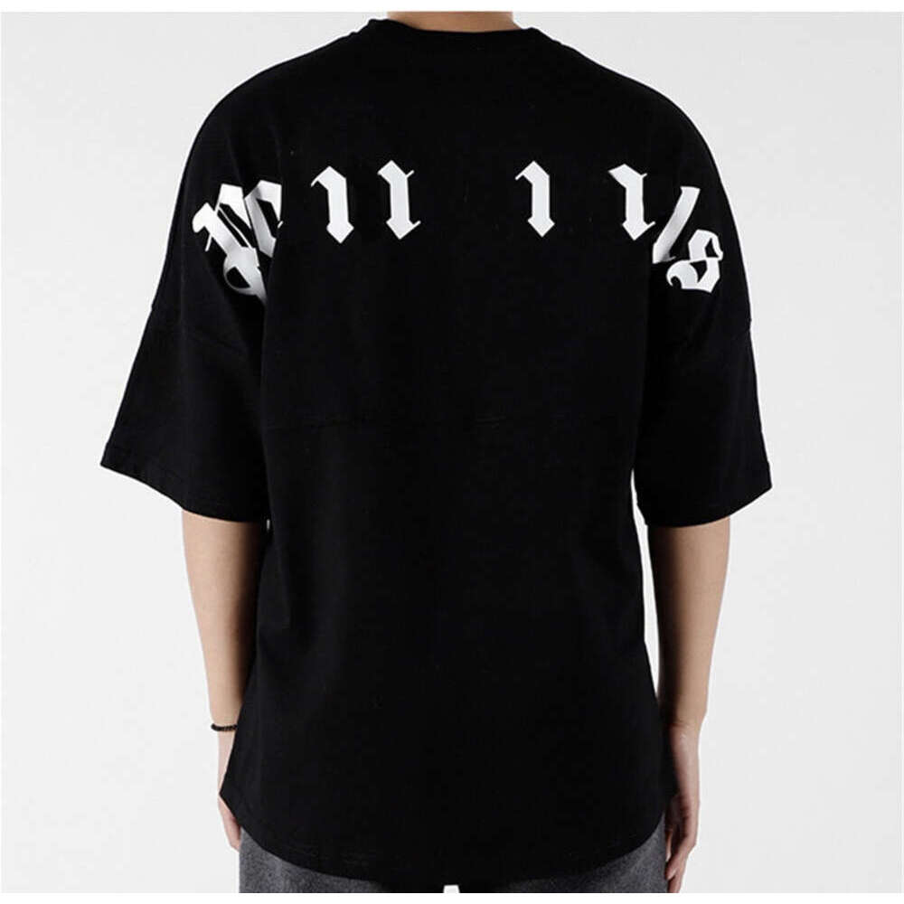 Palms shirt Hot sales Summer new high quality clothing Palms designer luxury fashion Men's and women's clothing Casual Angela T-shirt Fashion round neck short