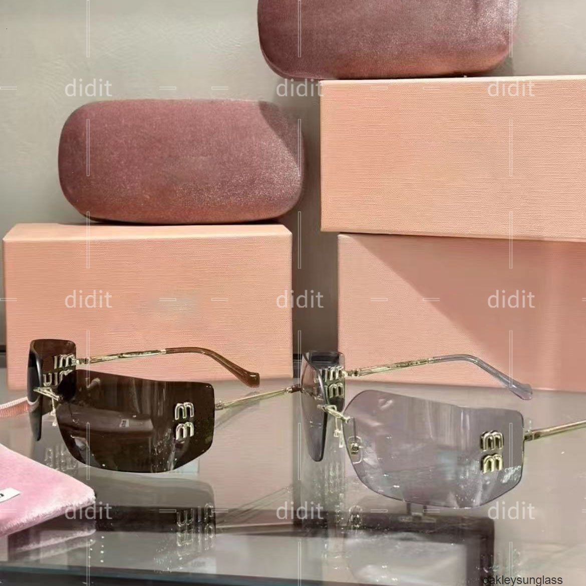 sunglasses for women classic luxurys designer euro american trend glasses curved miumius mius mius miumiue muimuu mui mui lenses shades large frame light conto 5OA6