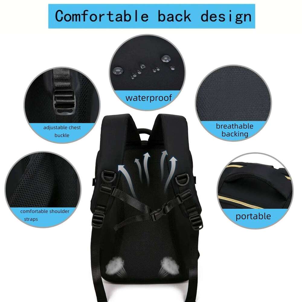 Large Capacity Travel Backpack Multifunctional Laptop Schoolbag Outdoor Sports Daypack Luggage Bag With Shoes Compartment Z260124