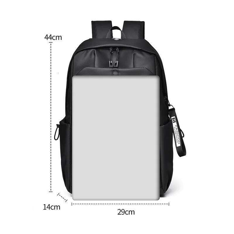 Simple stylish backpack - versatile and lightweight with adjustable shoulder straps, perfect for school or travel Z260124