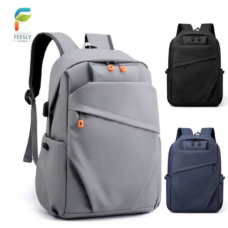 Stylish simple backpack - lightweight, large capacity with laptop compartment, suitable for school, travel and work Z260124