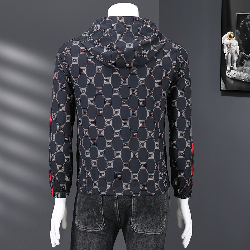 2026 Men's spring coats, men's casual men's jackets, hooded baggy tops