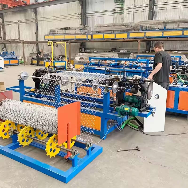 Professional Chain Link Fence Machine for Manufacturing Tennis Court Fence and Sports Perimeter Mesh with Specific Mesh Sizes