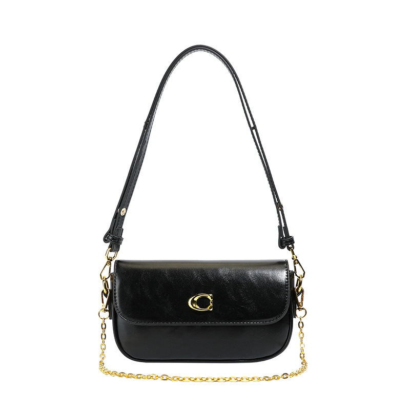 Senior Sense Bag Female New Retro Shoulder Sling Handbag Armpit Chain Bagulet Bag All Build Small Square Bag
