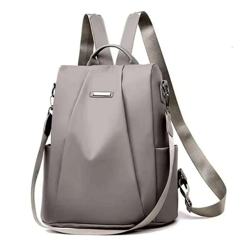 Fashion Nylon Classic Large Capacity Travel Solid Color Casual Women Bag Concise Backpack Z260124